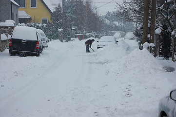 Image showing Street in winter