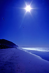 Image showing Blue beach