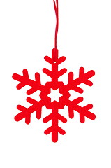 Image showing Red Christmas Star