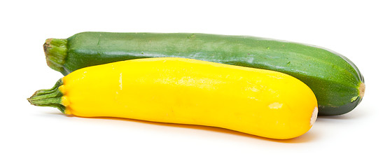 Image showing Two Fresh Vegetable Zucchini