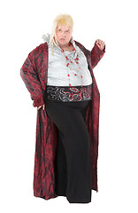 Image showing Overweight entertainer or disillusioned drag queen