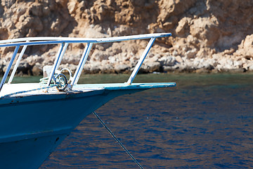 Image showing Front bow of a yacht