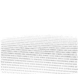 Image showing Binary Numbers fading into the background.