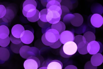 Image showing Lilac blurred lights