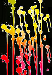 Image showing Abstract color blots