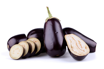 Image showing Eggplants or aubergines