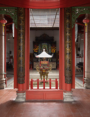 Image showing Interior of Chinese temple