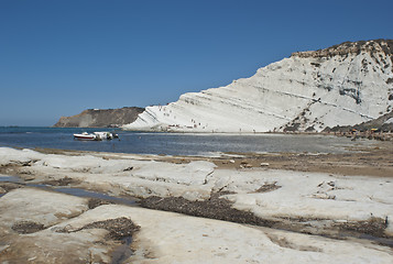 Image showing Stair of the Turkish beach. Sicily