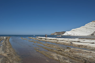 Image showing Stair of the Turkish beach. Sicily