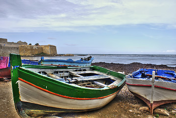 Image showing Boats in the marina of trapani. Sicily