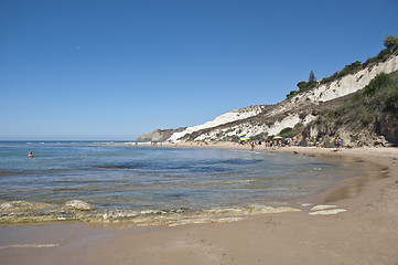 Image showing Stair of the Turkish beach. Sicily