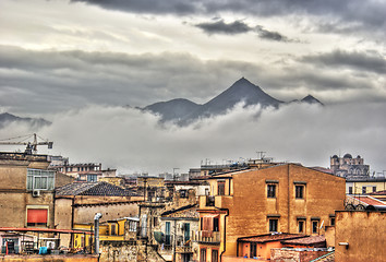 Image showing  A Palermo city in the clouds