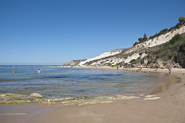 Image showing Stair of the Turkish beach. Sicily