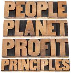 Image showing people, planet, profit, principles 