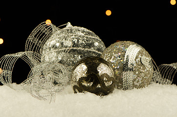 Image showing Christmas ball baubles