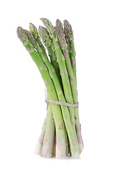 Image showing Fresh green asparagus