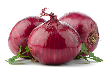 Image showing Red onions