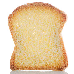 Image showing Slice of bread toasted