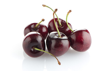 Image showing Red cherries 