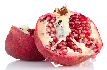 Image showing Ripe pomegranate fruit