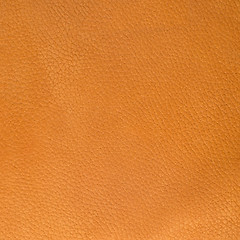 Image showing Orange leather texture closeup