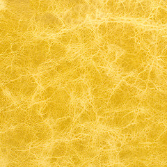 Image showing Yellow leather background 