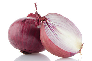 Image showing Red onions