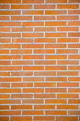 Image showing Red brick wall texture