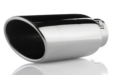 Image showing Sports exhaust pipe for the car 