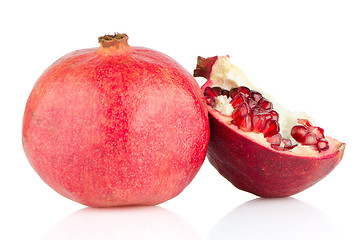 Image showing Open pomegranate with seed