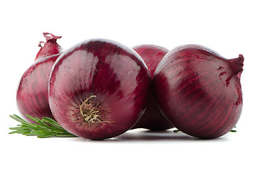 Image showing Red onions