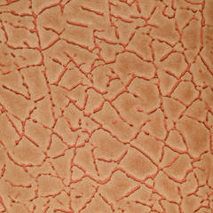 Image showing Orange leather texture closeup