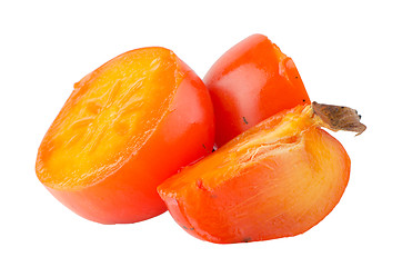 Image showing Persimmon with slice