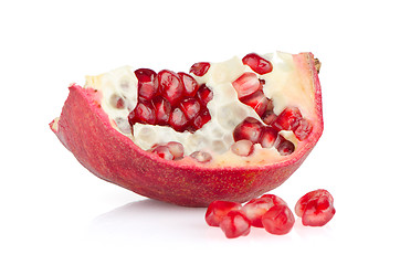 Image showing Half pomegranate fruit