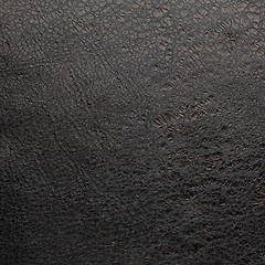 Image showing Black leather texture