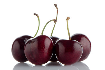 Image showing Red cherries