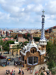 Image showing Barcelona landmark - Park Guell