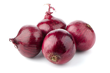 Image showing Red onions