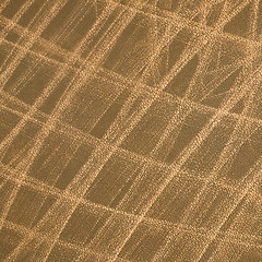 Image showing Brown leather texture closeup