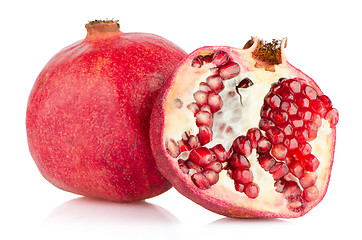 Image showing Ripe pomegranate fruit