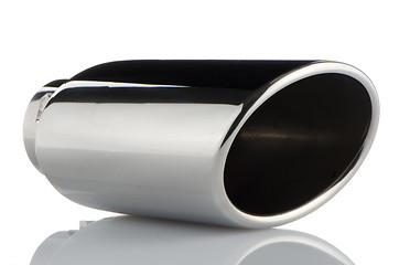 Image showing Sports exhaust pipe for the car 