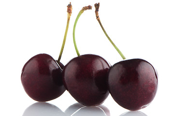 Image showing Red cherries 