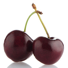 Image showing Red cherries 