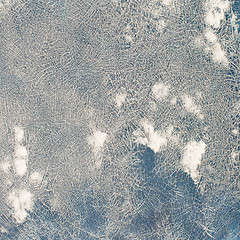 Image showing Blue cracked texture