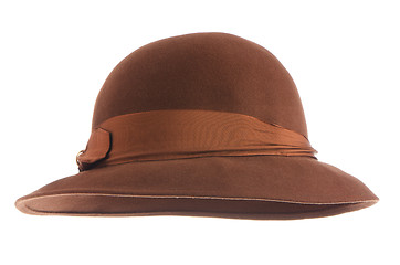 Image showing Brown vintage hat