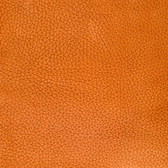 Image showing Orange leather texture closeup