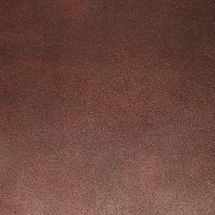 Image showing Red leather texture closeup