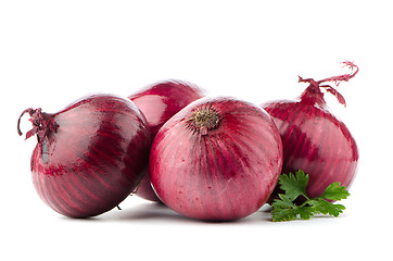 Image showing Red onions