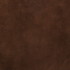 Image showing Brown leather texture closeup