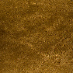 Image showing Golden color leather